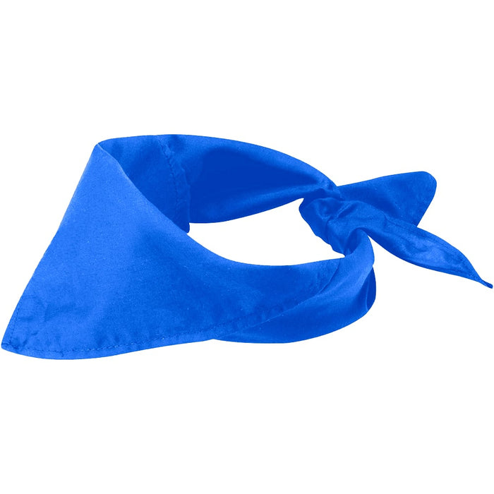 Heracles Bandana - A blue bandana with a triangular shape and a tied knot at one end. It has a smooth texture and a vibrant colour.