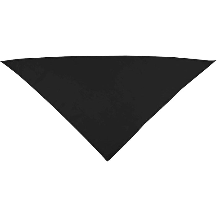 Heracles Bandana - A black triangular bandana with a smooth texture, featuring a logo.