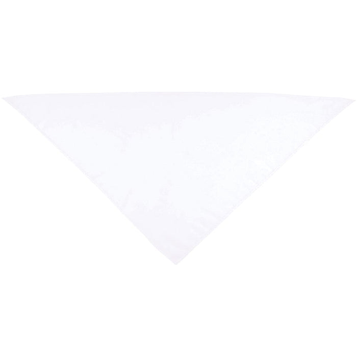 Heracles Bandana - A white triangular bandana with a smooth texture, featuring a logo or branding.