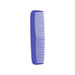 Custom Blended-Tooth Comb - A purple custom blended-tooth comb with fine and wide teeth, featuring a logo on the side.