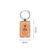 NFC Epoxy Square Tag with Metal Keyring - Custom Promotional Product