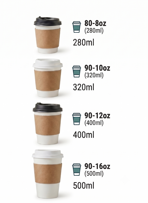 Kraft Coffee Cup Sleeves