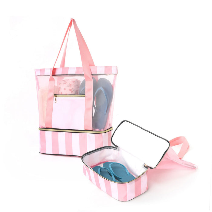 Mesh Beach Tote Bag - Custom Promotional Product