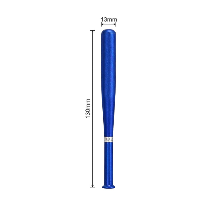 Plastic Baseball Bat Shape Pen - A blue plastic pen shaped like a baseball bat, measuring 130mm in length and 13mm in width.