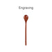 Long Handle Wooden Spoon - A long handle wooden spoon in a rich brown colour, featuring a smooth, rounded bowl and a sleek, elongated handle.