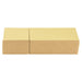 Coloured Pencil Set 6pcs - A brown cardboard box set featuring two rectangular compartments for storage or packaging.