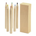 Coloured Pencil Set 6pcs - A set of six coloured pencils in red, green, yellow, blue, black, and brown, with a plain cardboard box.