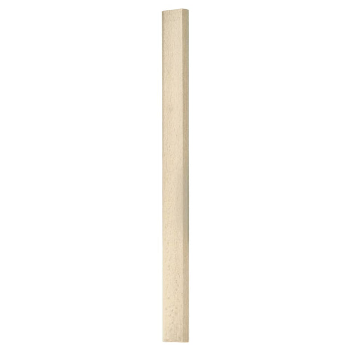 Capenters Pencil - A wooden pencil, light in colour and rectangular in shape, standing upright against a neutral background.