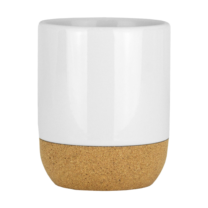 Billie 300ml Sublimation Ceramic Mug w/ Cork Details - Custom Promotional Product