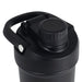 Forge Double Wall Shaker 750ml - A drink bottle with a black finish, featuring a screw top lid and a handle for easy carrying.