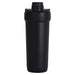 Forge Double Wall Shaker 750ml - A drink bottle in matte black with a screw-top lid and a logo on the side.