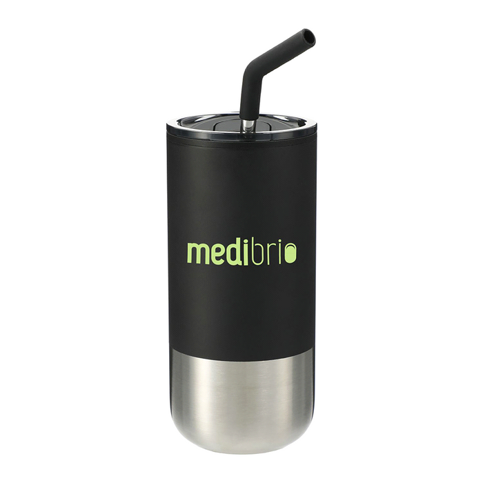 Lagom 470ml Tumbler with Stainless Steel Straw - Custom Promotional Product