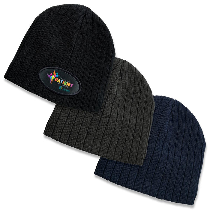 Cable Knit Beanie - Custom Promotional Product