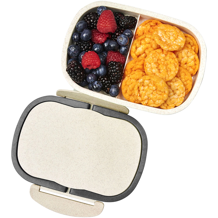 Plastic & Wheat Straw Lunch Box - Custom Promotional Product