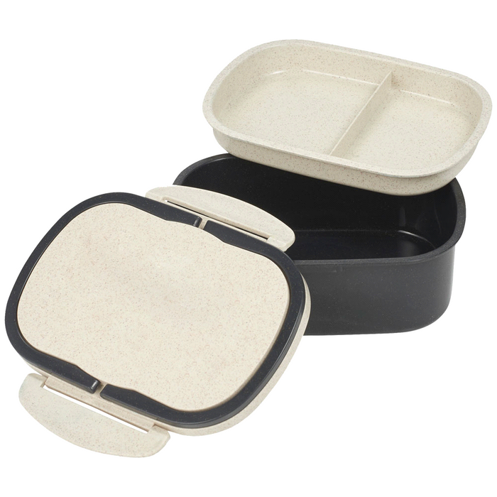 Plastic & Wheat Straw Lunch Box - Custom Promotional Product