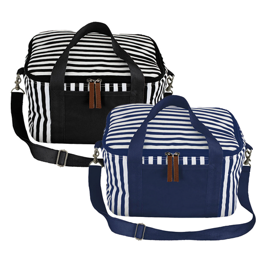 Striped Cotton Canvas Cooler 16L - Custom Promotional Product