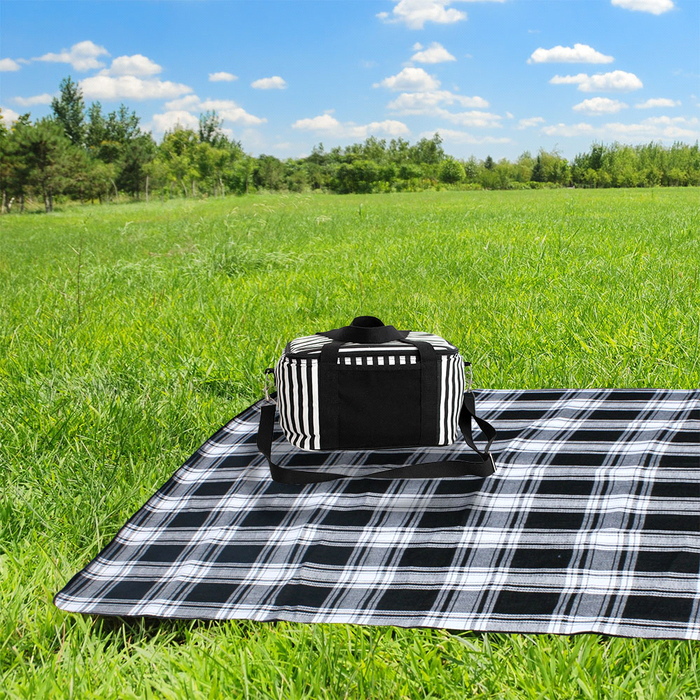 Striped Cotton Canvas Cooler 16L - Custom Promotional Product
