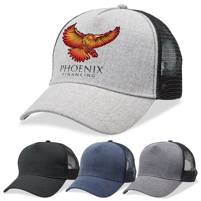 Heathered Mesh Trucker - Custom Promotional Product