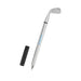 Golf Pen - A silver golf pen featuring a golf club design, accompanied by a black grip cover.