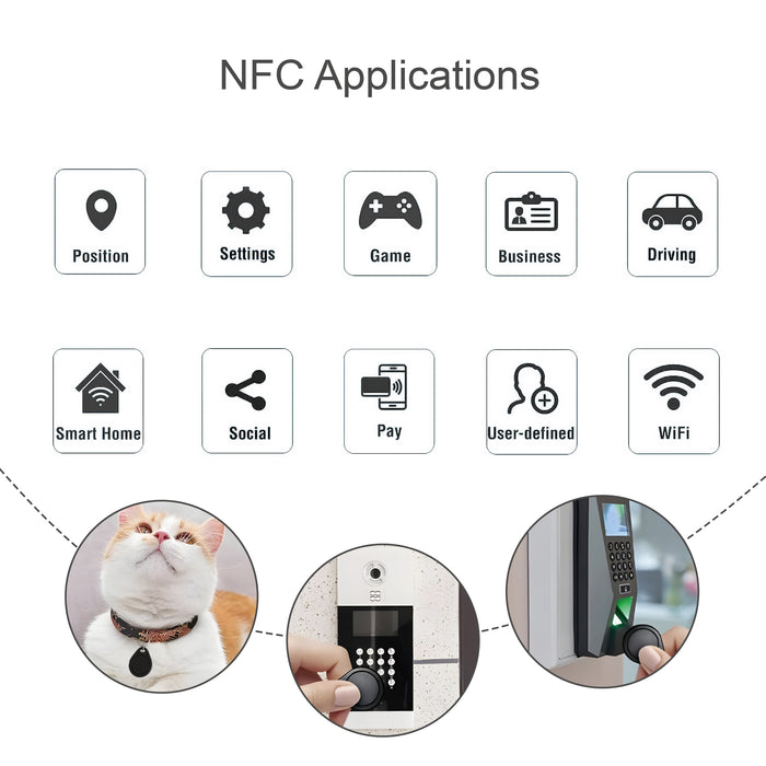 NFC Keytags with Keyring - Custom Promotional Product