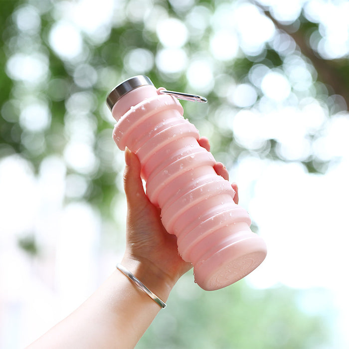 500ml Silicone Collapsible Water Bottle
