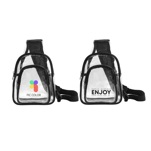 Clear PVC Crossbody Backpack - Custom Promotional Product