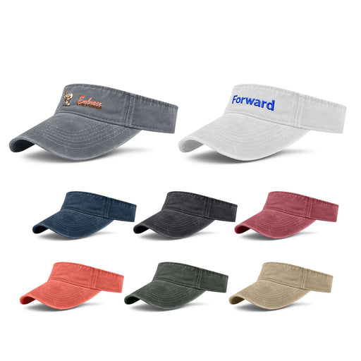 Washed Sun Visor - Custom Promotional Product