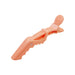Anti-Slip Positioning Alligator Clip - An anti-slip alligator clip in a soft peach colour, featuring a textured grip and a branding logo.