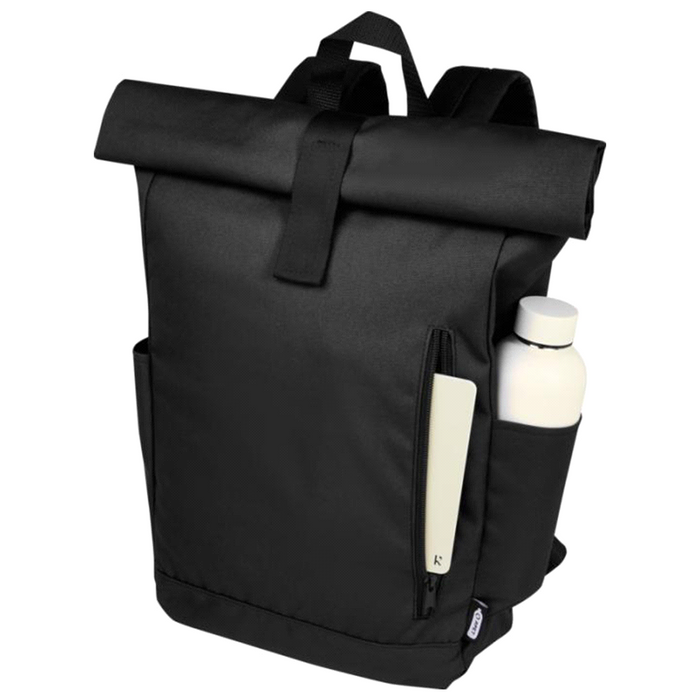 Byron 15.6" GRS RPET Roll-Top Backpack 18L - Custom Promotional Product