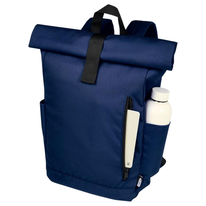 Byron 15.6" GRS RPET Roll-Top Backpack 18L - Custom Promotional Product