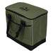 Chill Out 2.0 36 Can Cooler - 20L - A green cooler bag with a black base and handles, featuring a logo on the top.