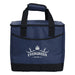 Chill Out 2.0 36 Can Cooler - 20L - A navy blue cooler bag featuring black handles and a logo on the front, designed for storing up to 36 cans.