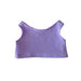 Plush Doll Basic Tank Top - A purple tank top for a plush doll, featuring a simple sleeveless design. It has stitching along the edges.