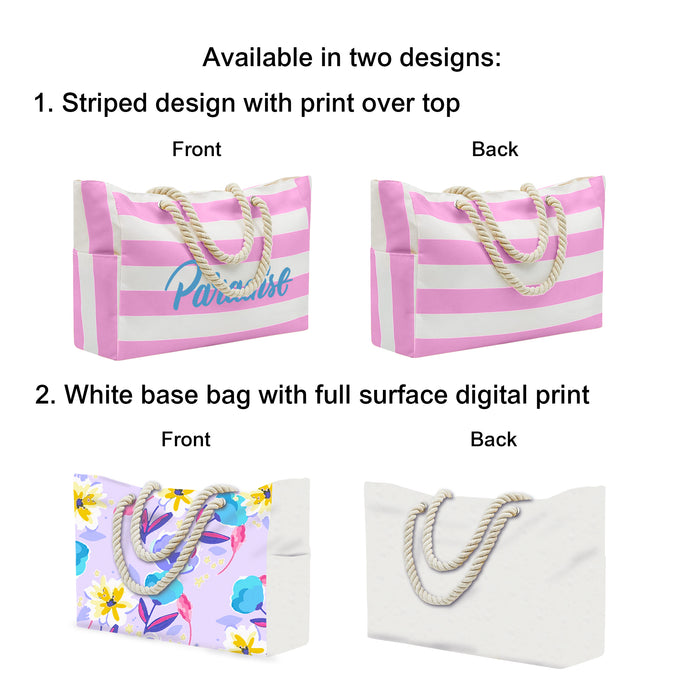 Fully Custom Carrier Beach Bag - Custom Promotional Product