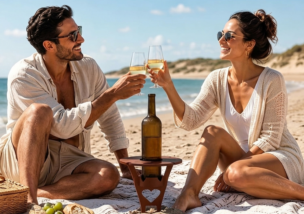 Portable Picnic Beach Wine Table
