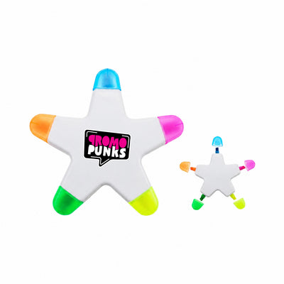 Star-Shaped 5-Colour Highlighter