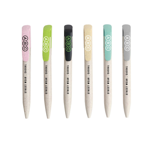 Wheat Straw Click Pen - Custom Promotional Product