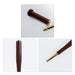 Commercial Baseball Bat Shape Pen - A baseball bat-shaped pen in deep brown with a gold-coloured tip, featuring a logo on its design.