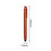 NFC Touchscreen Ballpoint Pen - An orange ballpoint pen with a touchscreen stylus tip, featuring a clip and dimensions of 140mm by 13mm.