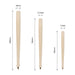 Wooden Baseball Bat Shape Pen - A wooden baseball bat-shaped pen in a light colour, with three size variations and a logo on the side.