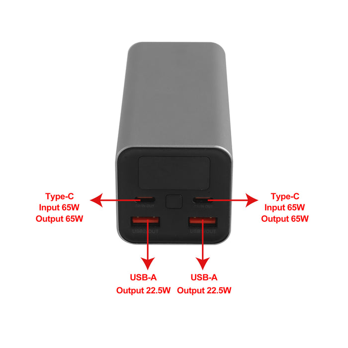 20000mAh 65W Laptop Power Bank - Custom Promotional Product