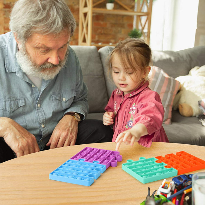 Puzzle Shape Pop It Fidget Toy - Custom Promotional Product