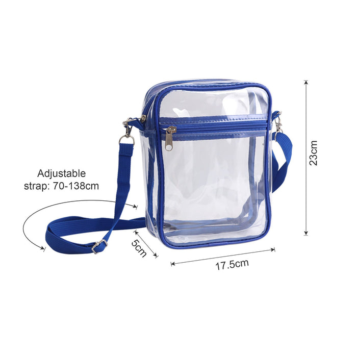 Clear Tote Bag with Zipper Closure Crossbody - Custom Promotional Product