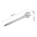 Spanner Shape Ballpoint Pen - A silver ballpoint pen designed in the shape of a wrench, measuring 160mm in length.