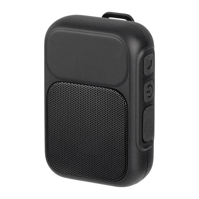 Clip Tune Magnetic Outdoor Bluetooth Speaker - A black magnetic outdoor Bluetooth speaker with buttons on one side and a textured speaker grill.