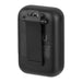 Clip Tune Magnetic Outdoor Bluetooth Speaker - A black magnetic Bluetooth speaker with a clip on the back for easy attachment. The speaker also features a logo.