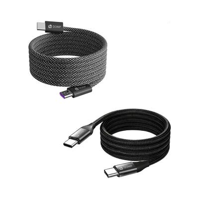 100W Magnetic Round Braided Charging Cable