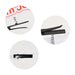 Custom Felt Spring Hair Clip - A custom felt spring hair clip in black, featuring a spiral design and textured gripping surfaces.