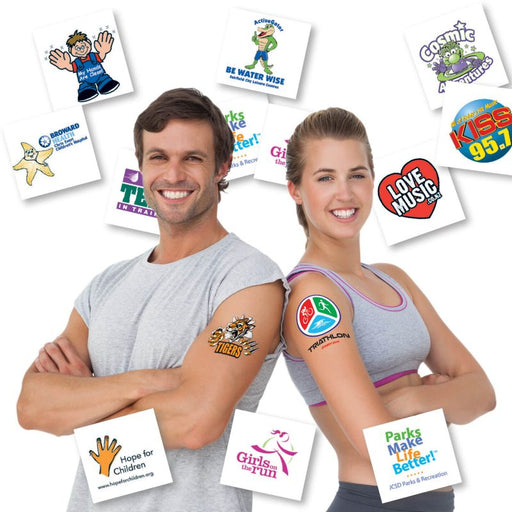 Classic Temporary Tattoos - 51 x 51 mm - Custom Promotional Product