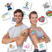 Classic Temporary Tattoos - 51 x 51 mm - Custom Promotional Product